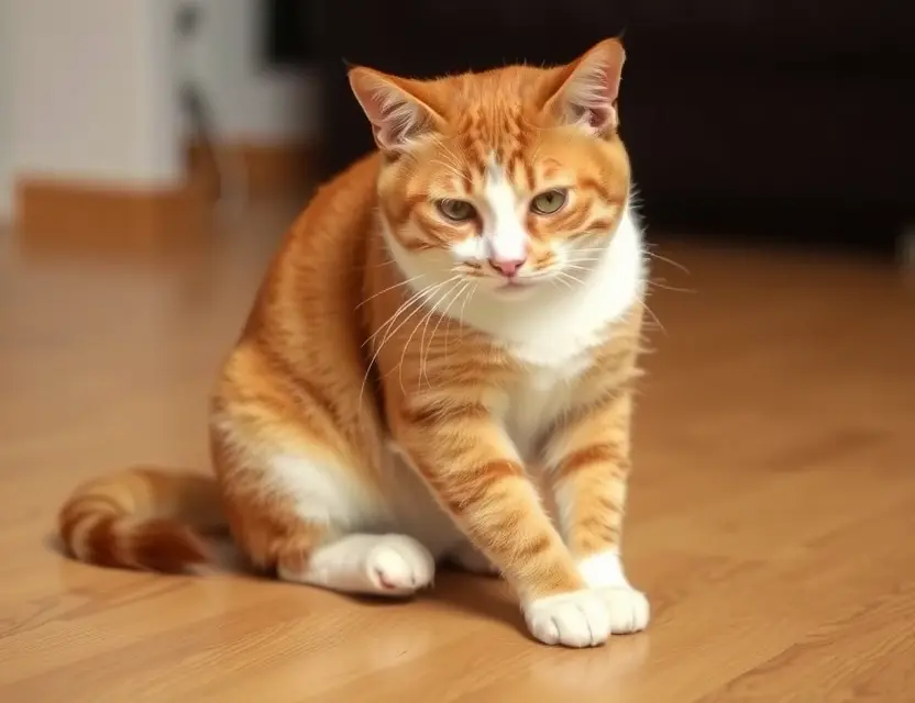 Как научить кошку чистить лапы?